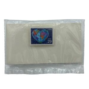 Vintage USPS Love Planet Earth USA 29 Laminated Stamp Pin